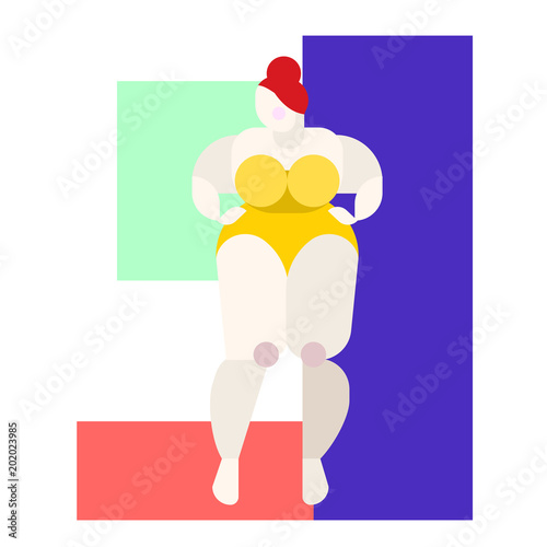large curvy woman