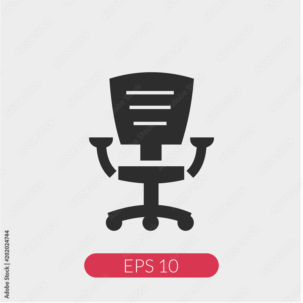 Office chair vector icon