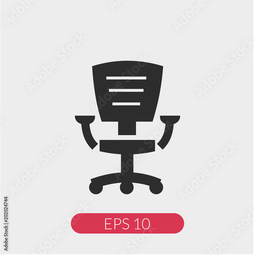 Office chair vector icon