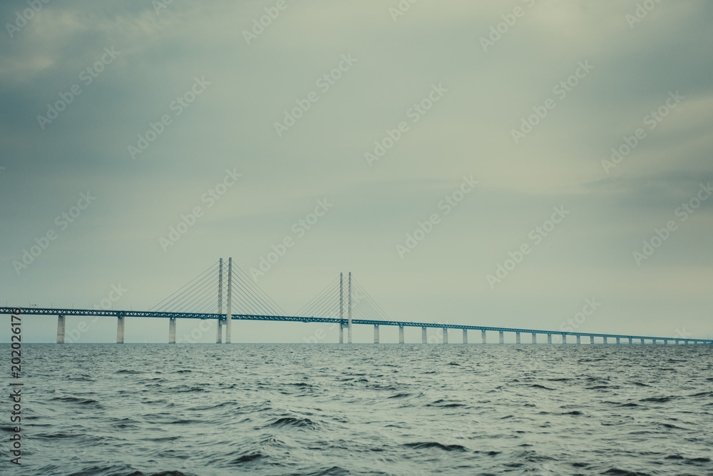 the oresund bridge between denmark and sweden