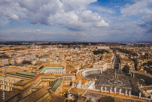 aerial view of St. Peter's square and Vatican streets, Italy © LIGHTFIELD STUDIOS