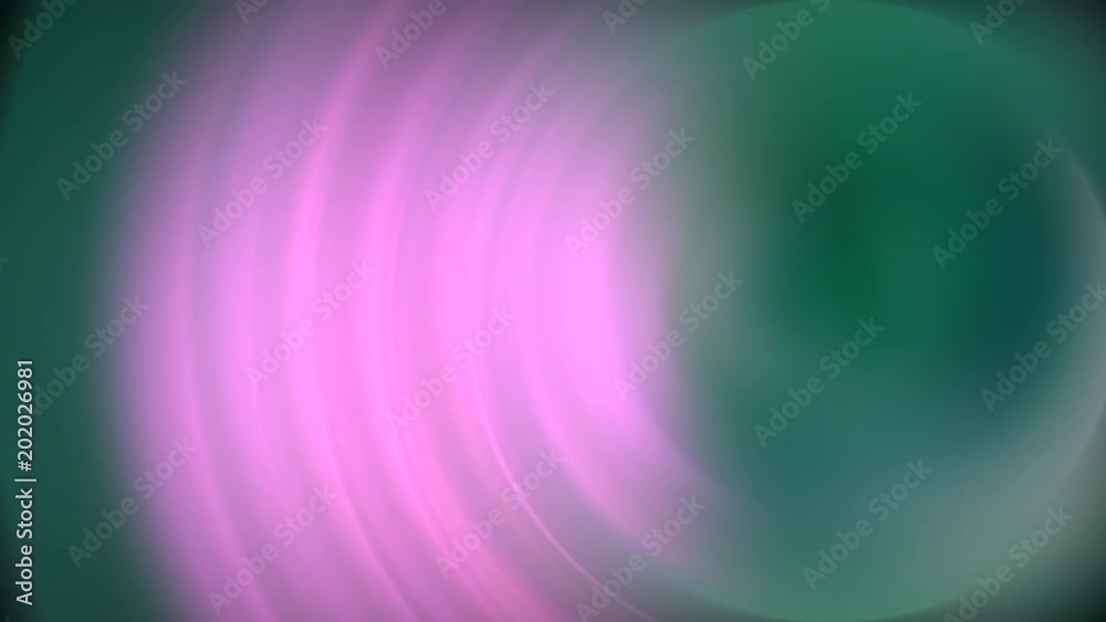 video en fondo verde azulado con espirales y movimiento redondo de círculos en rosa y blanco girando alrededor del fondo