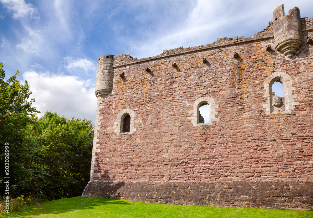 Doune Castle Outer Wall Stirling Scotland UK