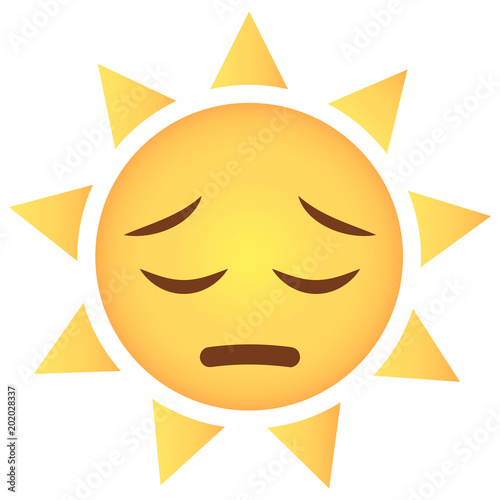 Sonne Emoji bedauernd