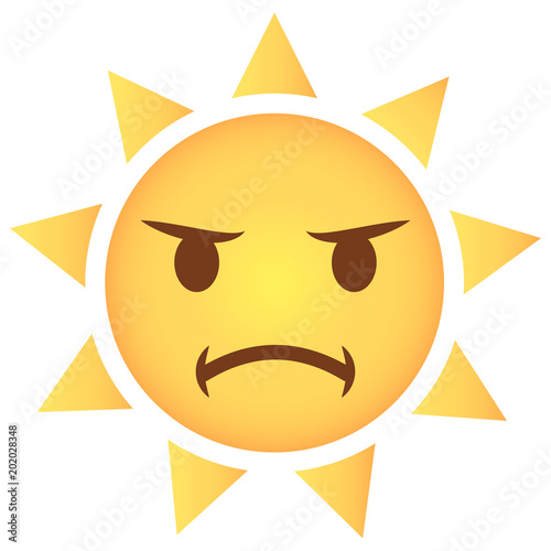 Sonne Emoji beleidigt