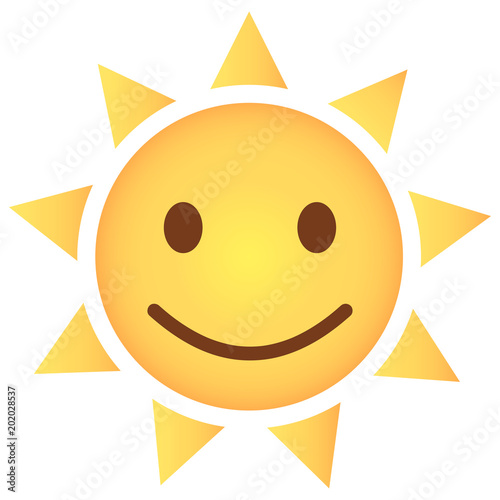 Sonne Emoji freuend