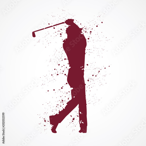 Golfeur-tâches rouges