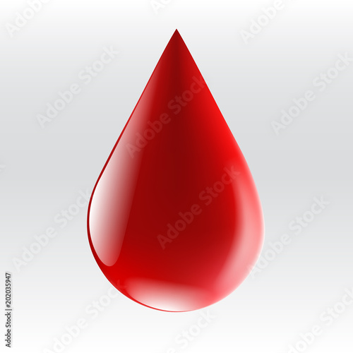 Drop of blood vector illustration