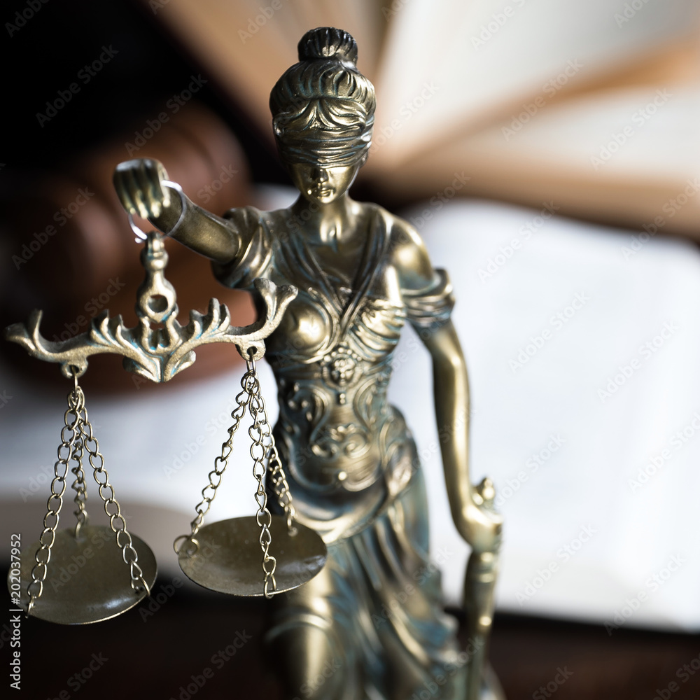 The Statue of Justice. Lady justice or Iustitia The Statue of Justice. Lady justice or Iustitia