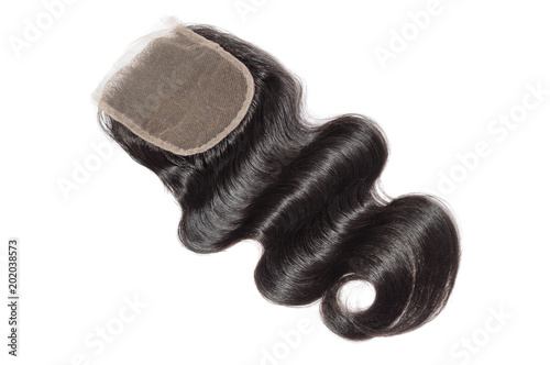 Canvastavla Free part body wave black human hair weaves extensions lace closure