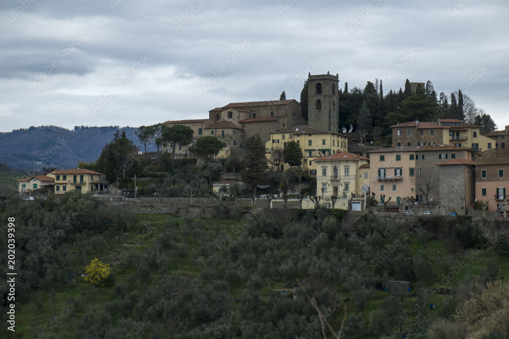 View of Montecatini Alto, Italy