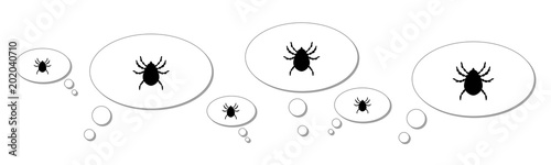 Gedankenblasen - Zecke