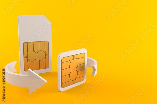 Plakat SIM card exchange