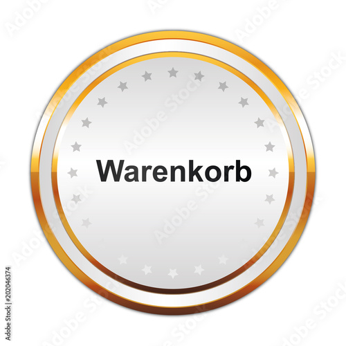 Luxus Button weiß - Warenkorb