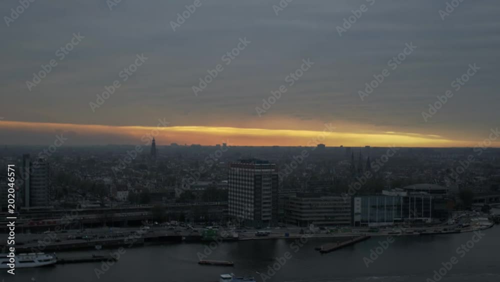 Amsterdam Jordaan skyline 4K Noord-West Amsterdam Jordaan skyline 4K Noord-West