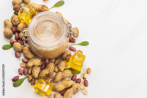 Natural peanut butter with ...