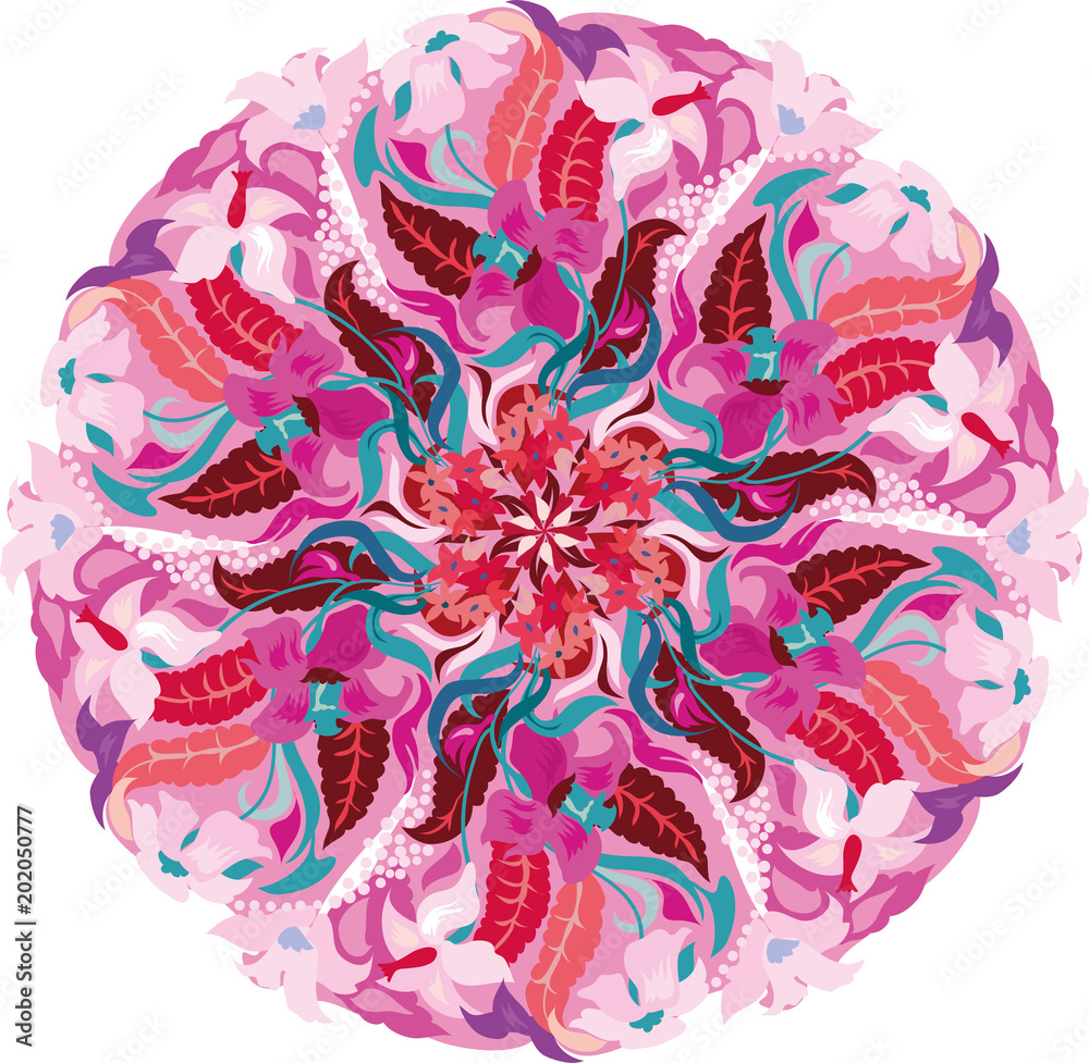 Fotografie Floral mandala pattern