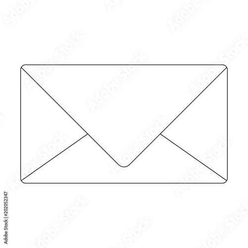 envelope mail isolated icon vector illustration design