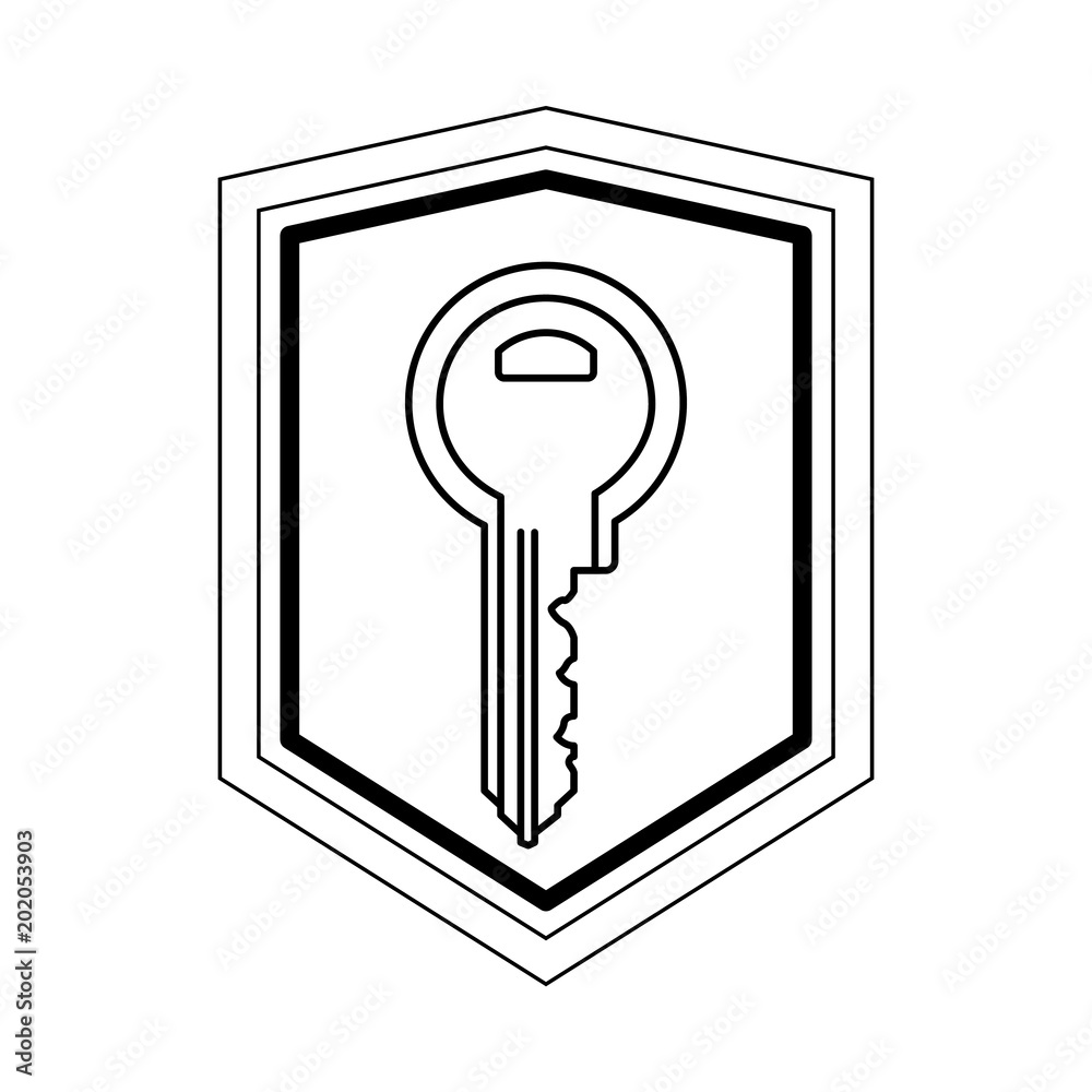 shield with key door isolated icon vector illustration design shield with key door isolated icon vector illustration design