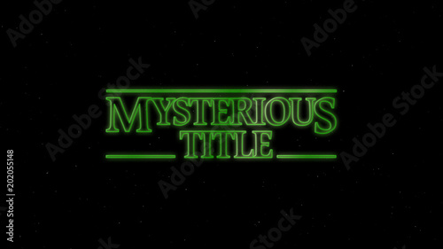 Retro 80's Slow Zoom Title