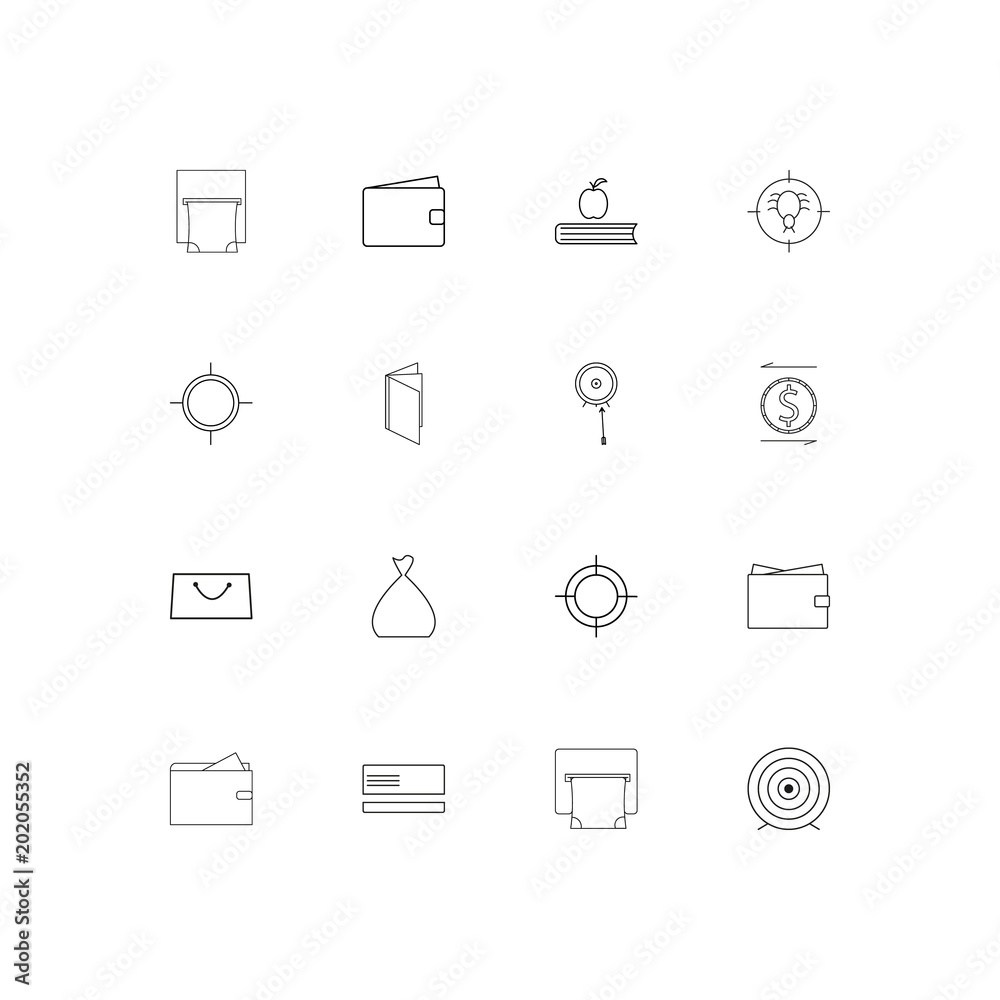 Banking, Finance And Money simple linear icons set. Outlined vector icons Banking, Finance And Money simple linear icons set. Outlined vector icons