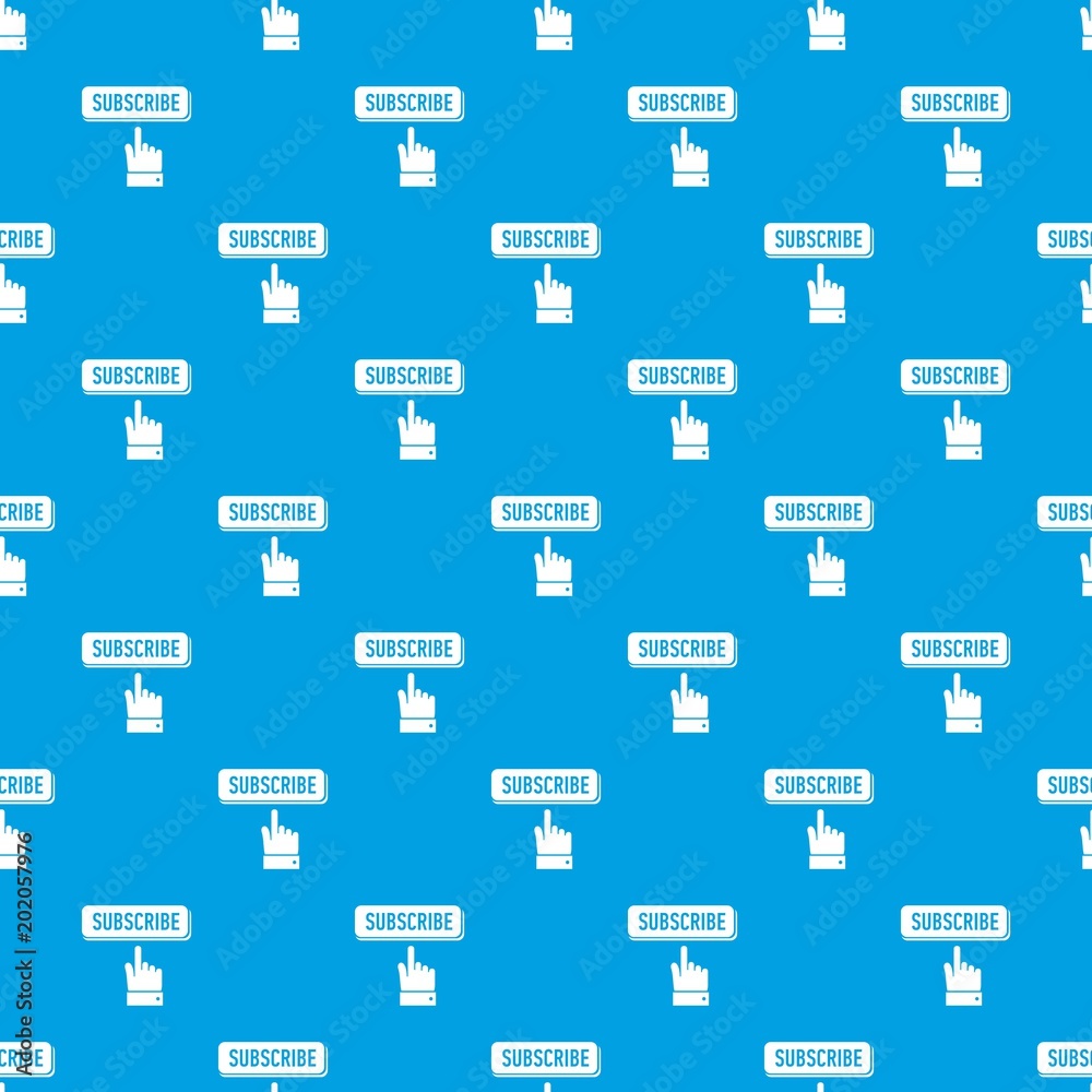 Subscribe pattern vector seamless blue repeat for any use Subscribe pattern vector seamless blue repeat for any use