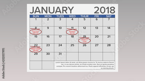 Appointment Calendar Infographic