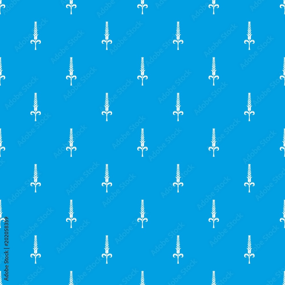 Shaky wheat pattern vector seamless blue repeat for any use Shaky wheat pattern vector seamless blue repeat for any use