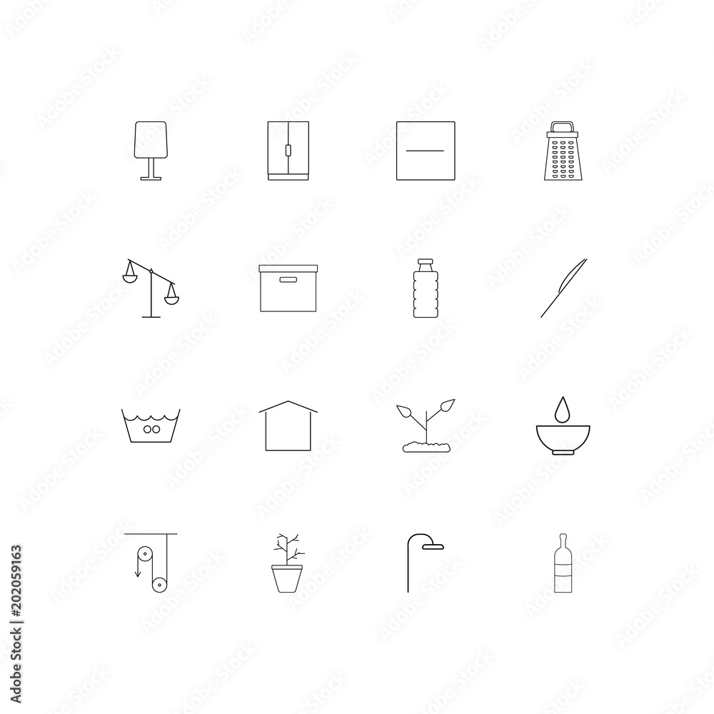 Home Appliances And Equipment simple linear icons set. Outlined vector icons Home Appliances And Equipment simple linear icons set. Outlined vector icons