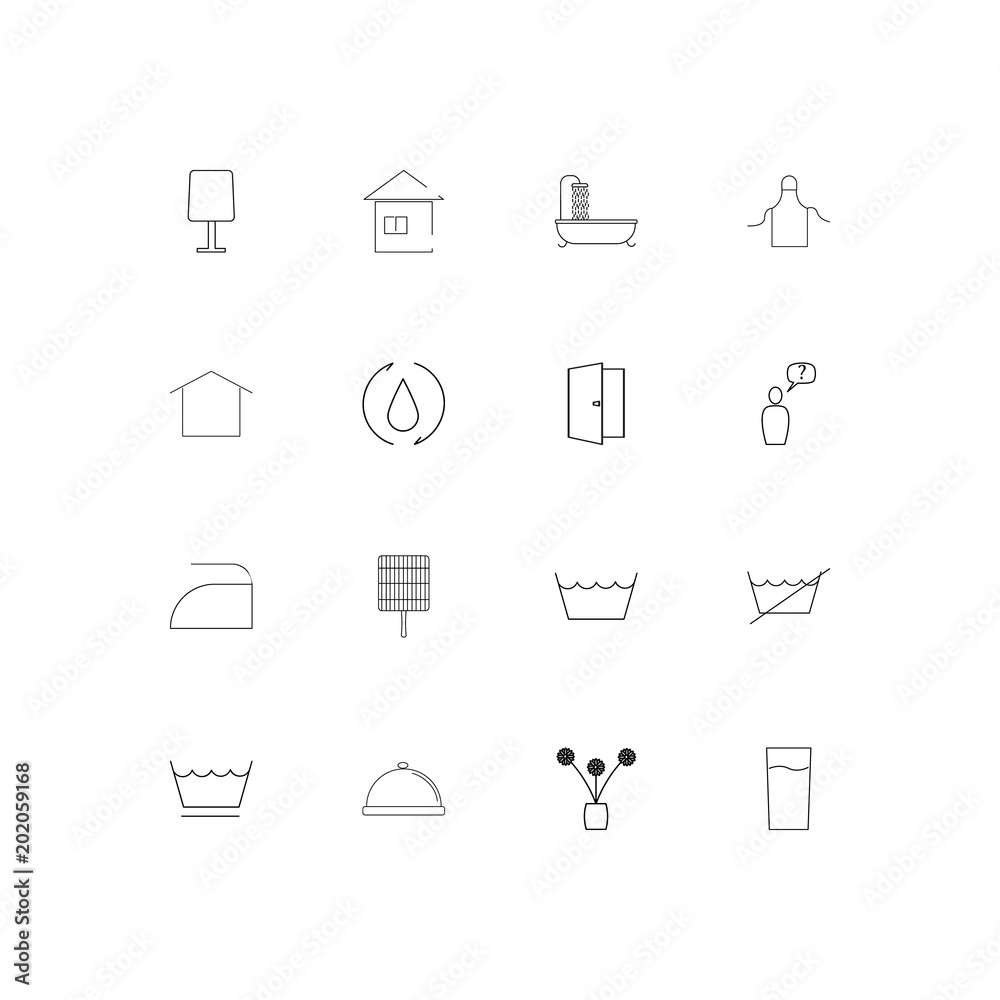 Home Appliances And Equipment simple linear icons set. Outlined vector icons Home Appliances And Equipment simple linear icons set. Outlined vector icons
