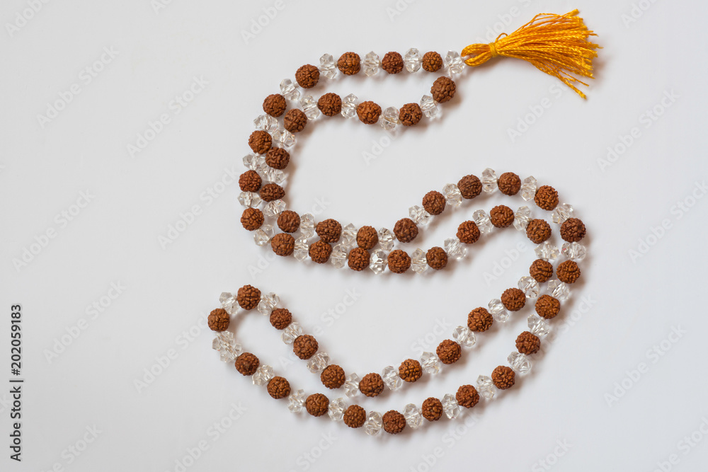 Rudraksha and Crystal string or Rosary Rudraksha and Crystal string or Rosary