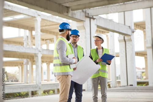 brainstorming on the construction site.