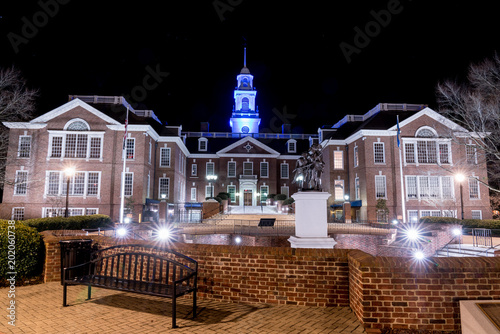 Delaware State Capitol Building in Dover at Night