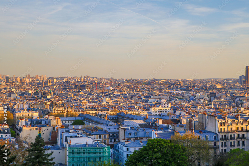 View from the hill of Montmartre