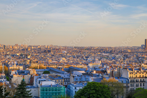 View from the hill of Montmartre