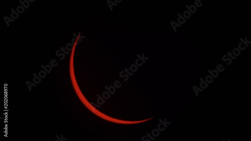 Timelapse of the Great Eclipse of 2017 as it nears totality