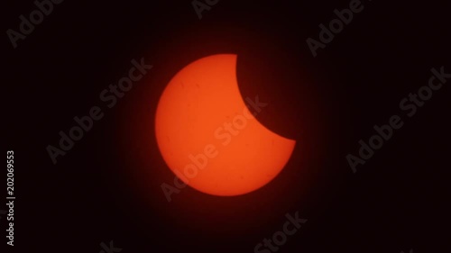 Partial progress of the Great Solar Eclipse of 2017
