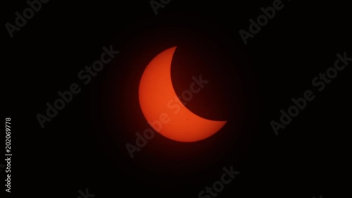 Midway through the Great Solar Eclipse of 2017