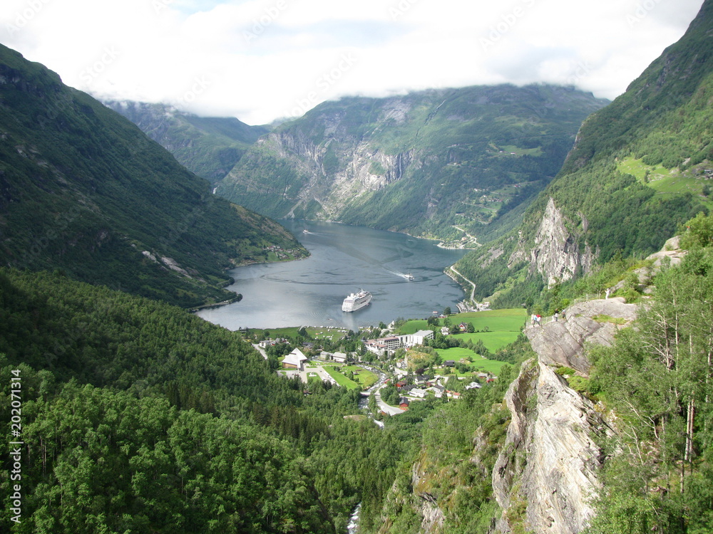 View of the Geiranger fjord, Norway