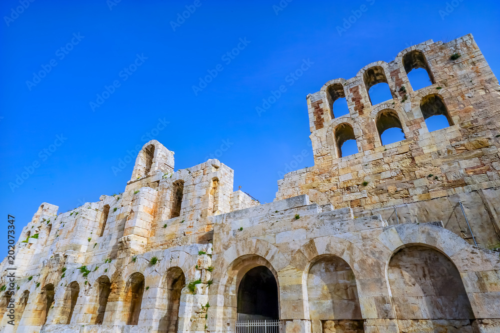 Odeon Herodes Attiacus Acropolis Athens Greece