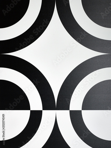 Black and white circle pattern full frame