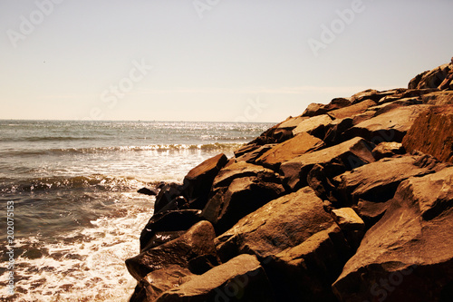 Rocky ocean beach