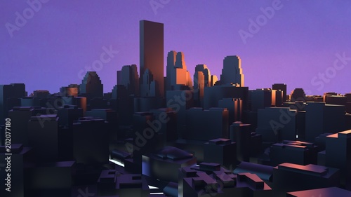 City 3D Render