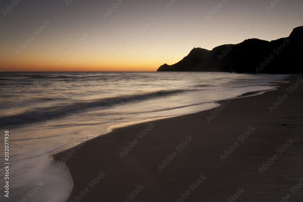 Cabo de Gata beach, Almeria, Spain, Night photography
