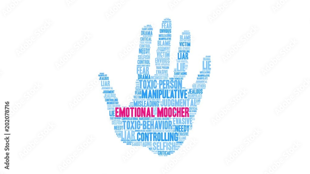 Emotional Moocher animated word cloud on a white background. Emotional Moocher animated word cloud on a white background.