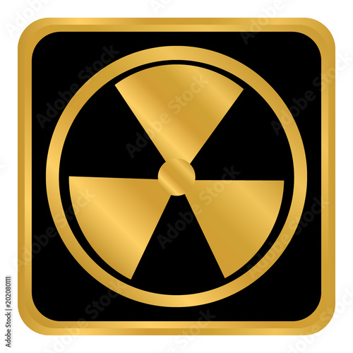 Radiation round button.