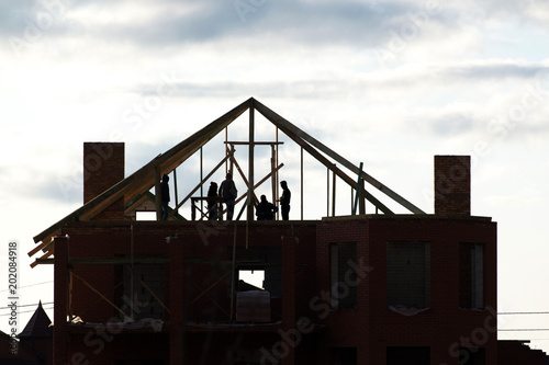 house roof construction © Smole