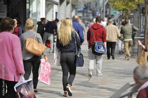 Shoppers in Cork
