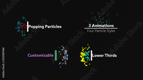 Popping Particles Titles