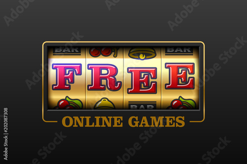 Free Online Games, slot machine games banner, gambling casino games